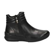 black casual closed booties Caprice , Black , Dames