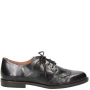 Nappa klassieke lederen flats Caprice , Black , Dames