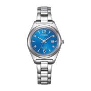 Super Titanium Horloge met Blauwe Wijzerplaat en Diamanten Citizen , B...