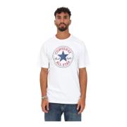 Witte T-shirts en Polos voor Heren Converse , White , Heren