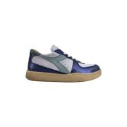 Premium Blauw/Azure Sneakers Diadora , Blue , Dames