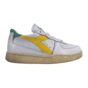 Heritage Sneakers - Wit/Geel/Turquoise Diadora , White , Dames
