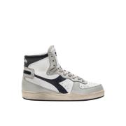 Vintage High Cut Sneakers - Wit/Hoge Stijging Diadora , White , Heren