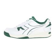 Klassieke witte en groene sneakers Diadora , White , Heren