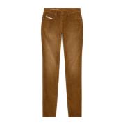 Corduroy Slim-Fit Jeans Diesel , Brown , Dames