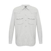 Normaal shirt Diesel , Gray , Heren