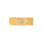 Brede Riem met Oval D Logo B-1Dr logo Diesel , Yellow , Dames