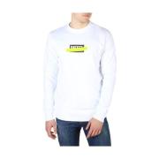 Katoenen Heren Sweatshirt met Applicaties Diesel , White , Heren