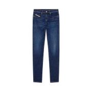 Slimme Denim Stretch Jeans - Blauw - Maat 29 Diesel , Blue , Heren