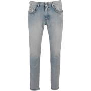 Slim-Fit Jeans voor Heren Diesel , Blue , Heren