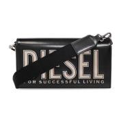 ‘Biscotto’ schoudertas Diesel , Black , Dames