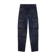 Straight Jeans voor Mannen Diesel , Black , Heren