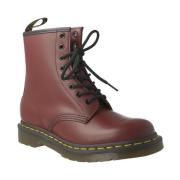 Dames 1460 Granate Leren Laarzen Dr. Martens , Red , Dames