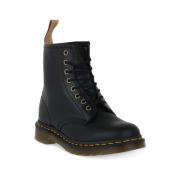 1460 Vegan Felix Rub Zwarte Laarzen Dr. Martens , Black , Heren