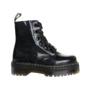 Platformlaarzen met lintdetail Dr. Martens , Black , Dames