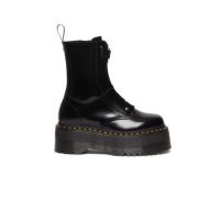 Leren Militaire Stijl Laars Dr. Martens , Black , Heren