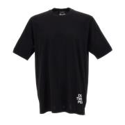 Zwart Katoenen T-Shirt voor Heren Dsquared2 , Black , Heren