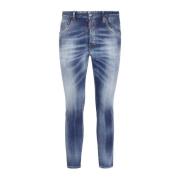 Stijlvolle Blauwe Skinny Jeans voor Heren Dsquared2 , Blue , Heren