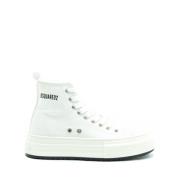 Trendy Dames Stoffen Sneakers Dsquared2 , White , Dames