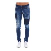 Distressed Slim-Fit Jeans Dsquared2 , Blue , Heren
