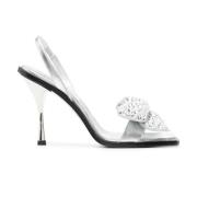 Zilveren Sandalen met Strass Hoge Hakken Dsquared2 , Gray , Dames