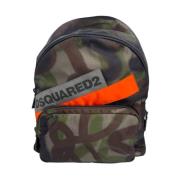 Camouflage Rugzak Dsquared2 , Green , Heren