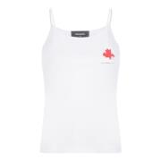 Mouwloze Top Dsquared2 , White , Dames