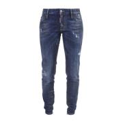 Stijlvolle Slim-Fit Jeans Dsquared2 , Blue , Dames