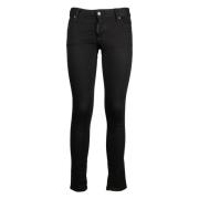 Jeansbroek met katoen en elastaan Dsquared2 , Black , Dames