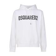 Comfortabele stijlvolle hoodie Dsquared2 , White , Heren