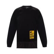 Oversized Sweatshirt met Lange Mouwen voor Heren Dsquared2 , Black , H...