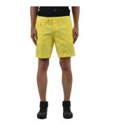 Gele Katoenen Bermuda Shorts voor Heren Dsquared2 , Yellow , Heren