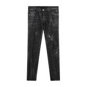 Zwarte Slimme Flotatie Jeans Dsquared2 , Gray , Heren