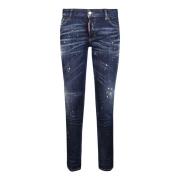 Jennifer Jeans - Slim-Fit Denim in 470 Blue Navy Dsquared2 , Blue , Da...