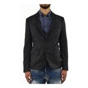 Grijze Katoenen Heren Blazer - Mod.S74BN0386S41832 Dsquared2 , Gray , ...