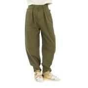 Oversized Geplooide Broek Dsquared2 , Green , Heren