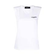 Essentiële Mouwloze Blouse Dsquared2 , White , Dames