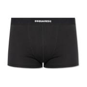 Boxershorts met logo Dsquared2 , Black , Heren