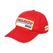 Logo-patch Baseball Cap Dsquared2 , Red , Heren