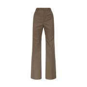 Slim Fit Pied-de-Poule Wollen Kostuumbroek Dsquared2 , Brown , Dames