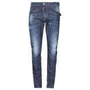 Jeans Blauw Tidy Biker Dsquared2 , Blue , Heren