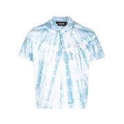 Korte Mouw Polo Shirt Dsquared2 , Blue , Heren