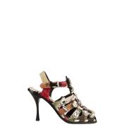 Multicolor hakken sandalen met strass Dsquared2 , Multicolor , Dames