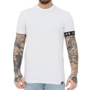 Wit Ronde Hals T-Shirt Dsquared2 , White , Heren