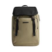 Bicolor Rugzak met Verstelbaar Koord en Ritssluiting Dsquared2 , Beige...