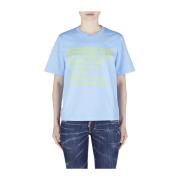 Blauw D2 Surf T-Shirt Dsquared2 , Blue , Dames