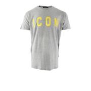 Grijze T-shirt met Cool Fit voor Heren Dsquared2 , Gray , Heren