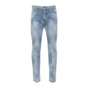 Slim-fit Jeans met Gewassen en Verouderde Look Dsquared2 , Blue , Here...