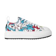 Multicolor Smurfs Low Top Sneakers Dsquared2 , Multicolor , Dames