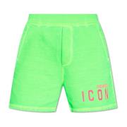 Shorts met logo Dsquared2 , Green , Heren